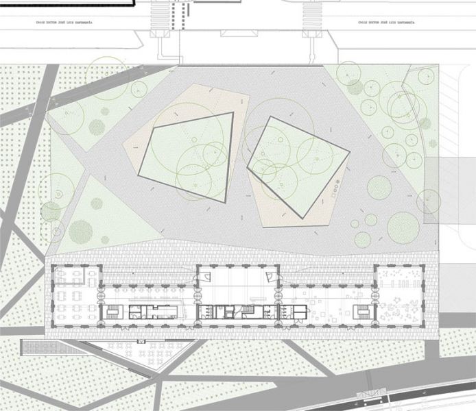 Arquitectura_ Antigua Estación Burgos_planta de proyecto