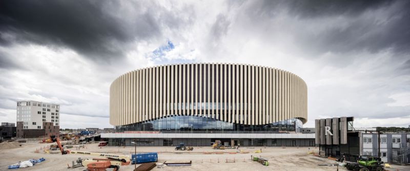 arquitectura accoya madera estructural fachada proyecto copenhague royal arena