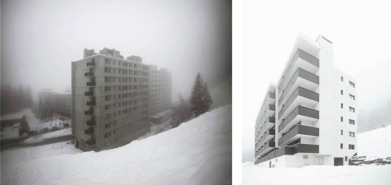 arquitectura Marcel Breuer Flaine fotografías Valentin Jeck exterior edificios apartamentos