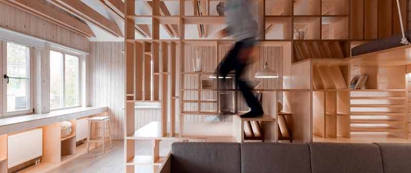 arquitectura, arquitecto, interiorismo, diseño interior, design, Ruetemple, Moscú, taller artístico, espacio de trabajo, madera