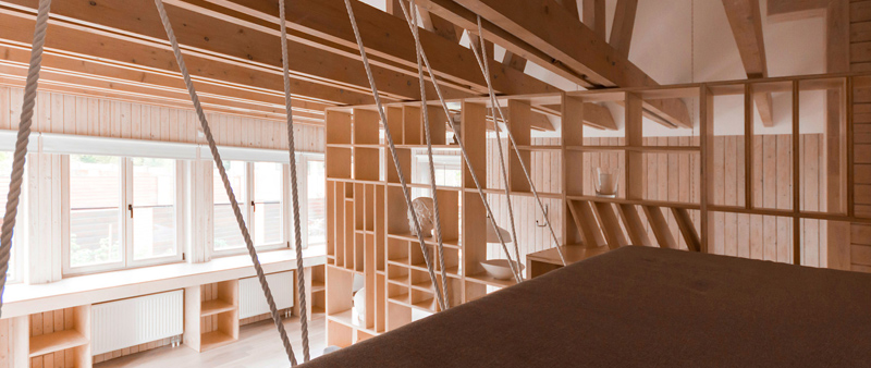 arquitectura, arquitecto, interiorismo, diseño interior, design, Ruetemple, Moscú, taller artístico, espacio de trabajo, madera