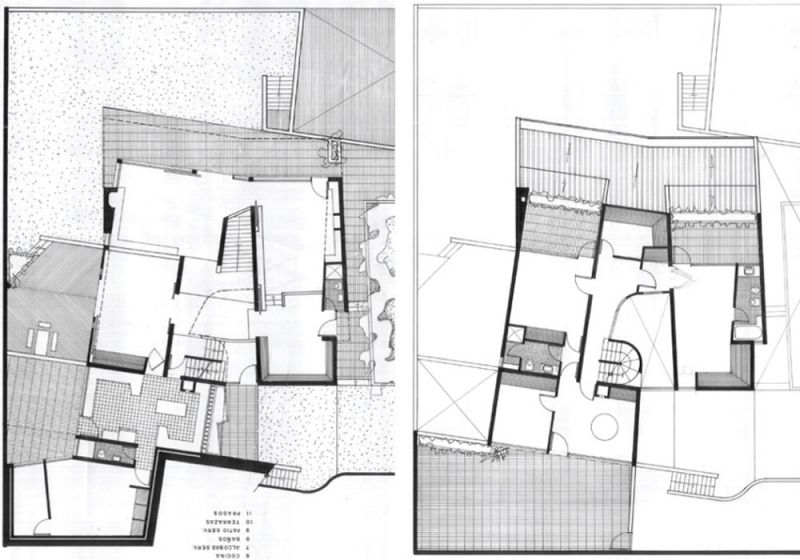 Planta arquitectónica casa Santos