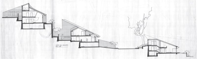 Sección conjunto de casas el Retiro