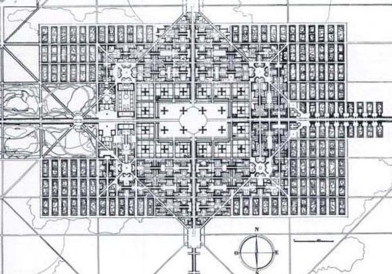 Planimetría ciudad contemporánea de Le Corbusier