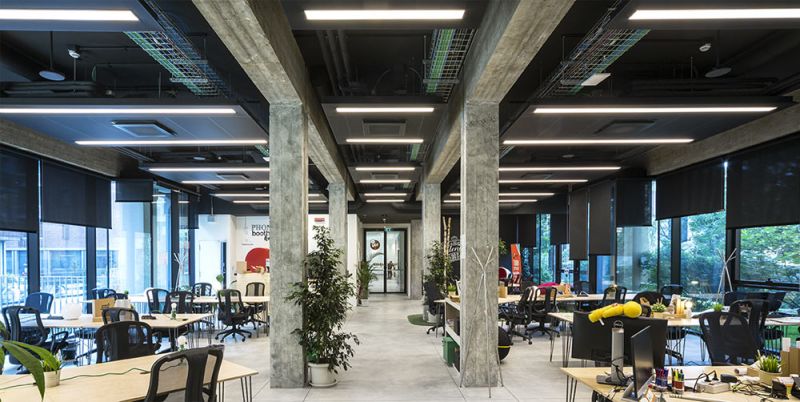Imagen del interior del open space del proyecto de Carlo Ratti Associati
